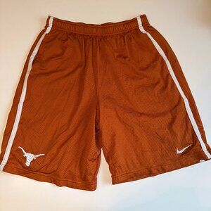 Nike Men’s Texas Longhorns Basketball Shorts Size L Orange White Like New